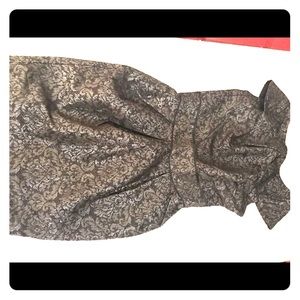 Short floral cocktail dress.